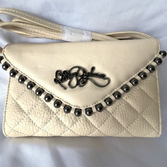 Betsey Johnson Ball and Chain Cream Clutch Wallet - NEW - Picture 3 of 10